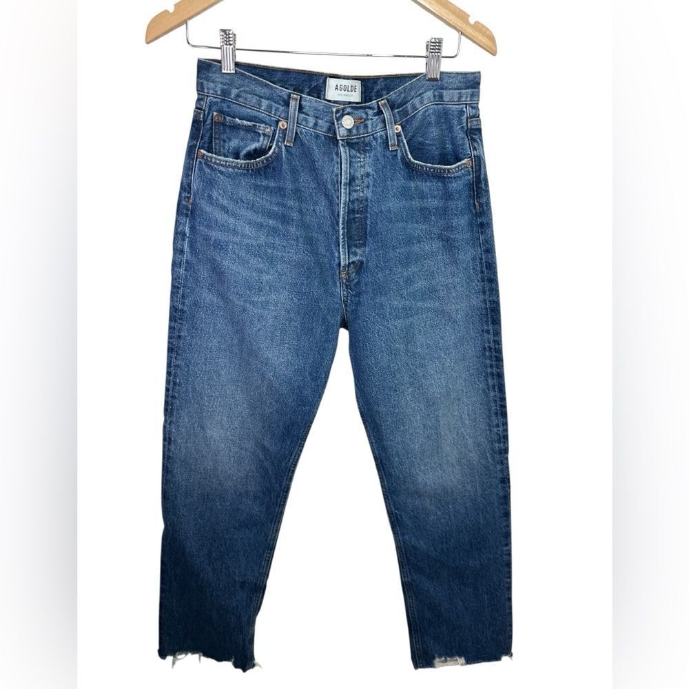 90s Pinch Waist High Rise Straight in Swindle By Agolde Size 28